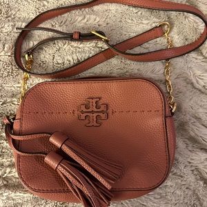 Tory Burch McGraw Camera Bag. Color is more of a dusty rose.